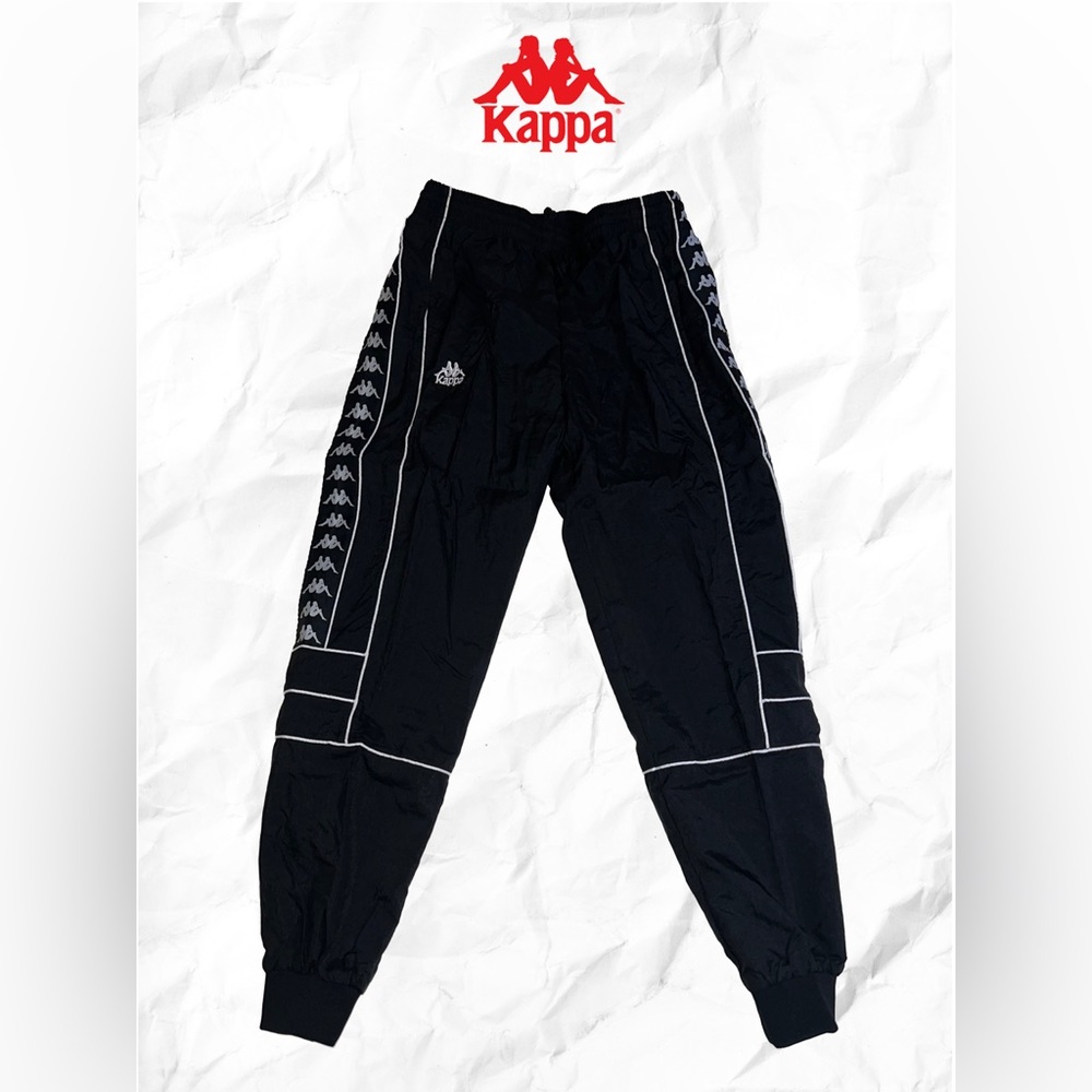 Kappa Authentic Duedueuno Black Nylon Track Pants